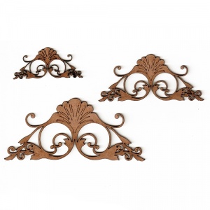 Art Deco & Nouveau Style Ornament 6 - MDF Wood Shape